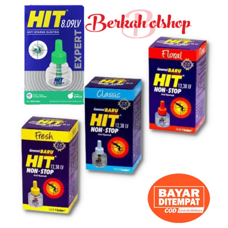 HIT REFFIL /EXPERT NON STOP 33ML 1 BULAN anti nyamuk