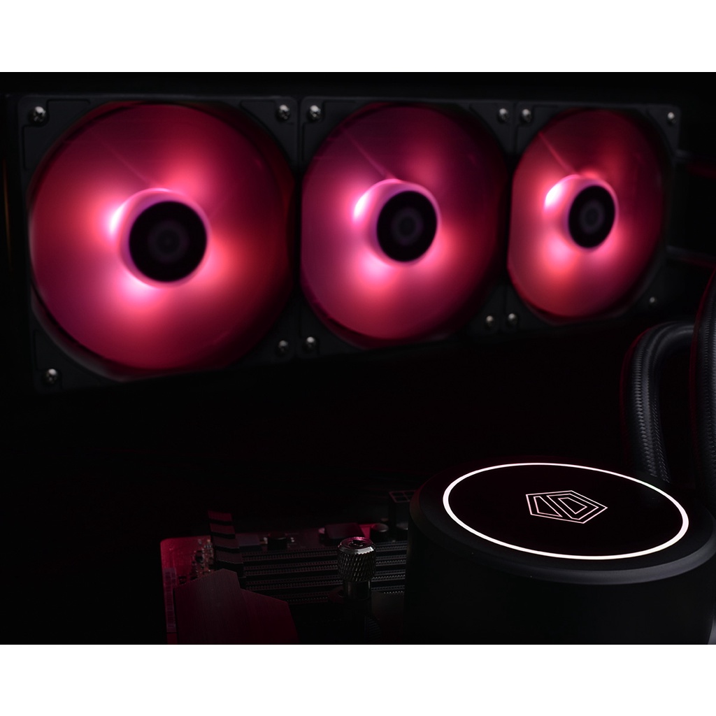 ID-COOLING AURAFLOW X 360 | RGB Sync AIO CPU Cooler Liquid Cooling