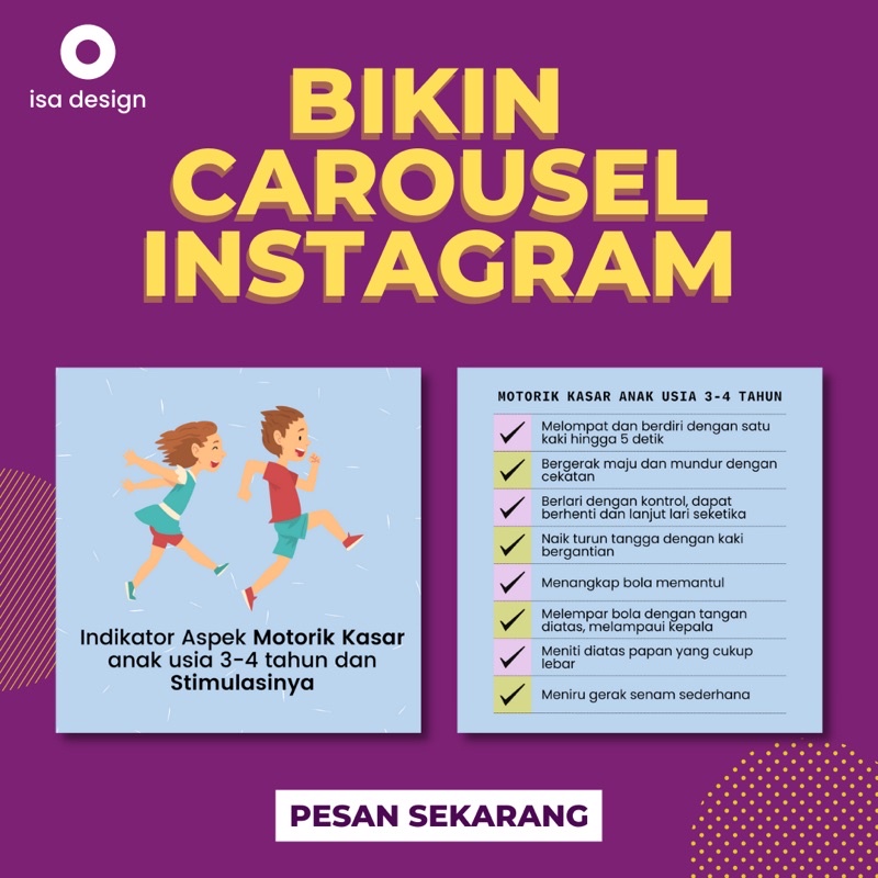 DESIGN FEED INSTAGRAM | CAROUSEL INSTAGRAM | JASA DESAIN POSTINGAN INSTAGRAM