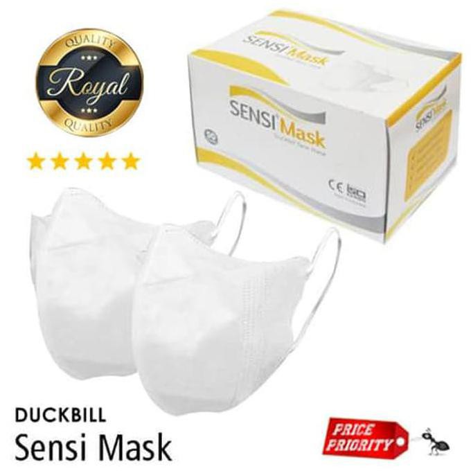 Masker Sensi Duckbill & Duckbill import 3 ply masker medis 3 lapis sensi mask earloop
