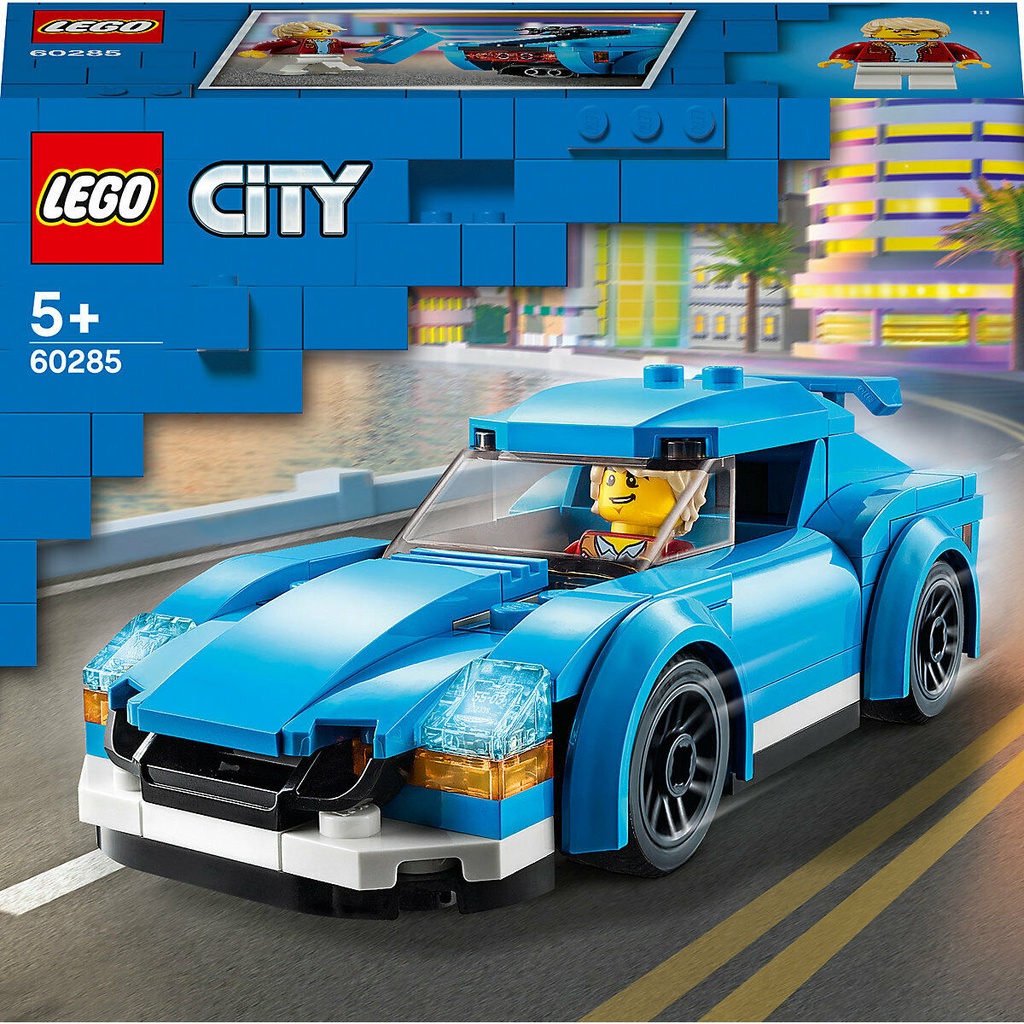 LEGO City - 60285 Sports Car Set Building Kid Toy Movie Speed Motorcar Sport Kit Race Driver Minifig
