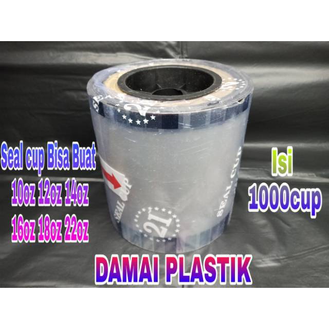 PLASTIK LID CUP SEALER CUP POLOS 1000CUP SEAL CUP Buah Kartun Drink 4in1 Daun Thank you Korea