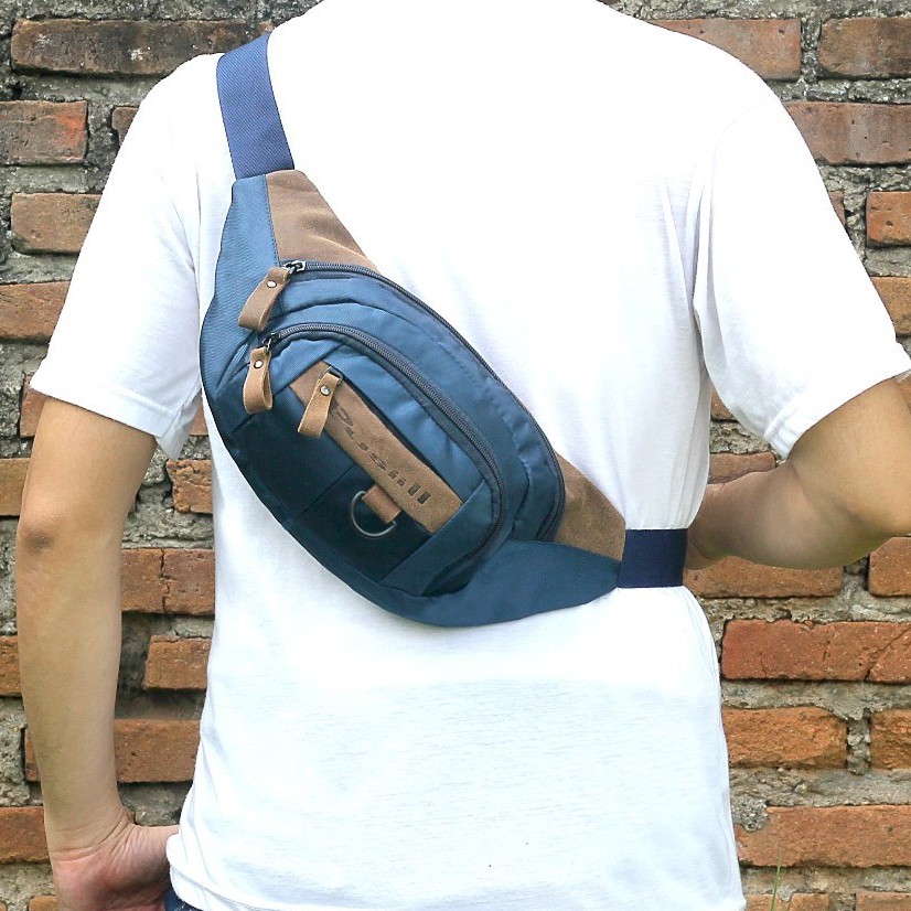 Tas Selempang Slempang Pria Tas Waist Bag Pusiill Biru Cordura 1000 #4