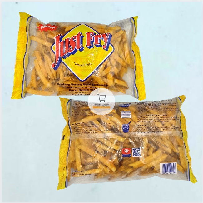 Just Fry French Fries Seasoned Coated 900Gr / Kentang Goreng Berbumbu