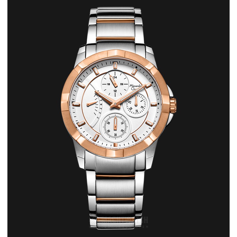 Alexandre Christie AC 2503 BF BTRSL Sport White Dial Stainless Steel