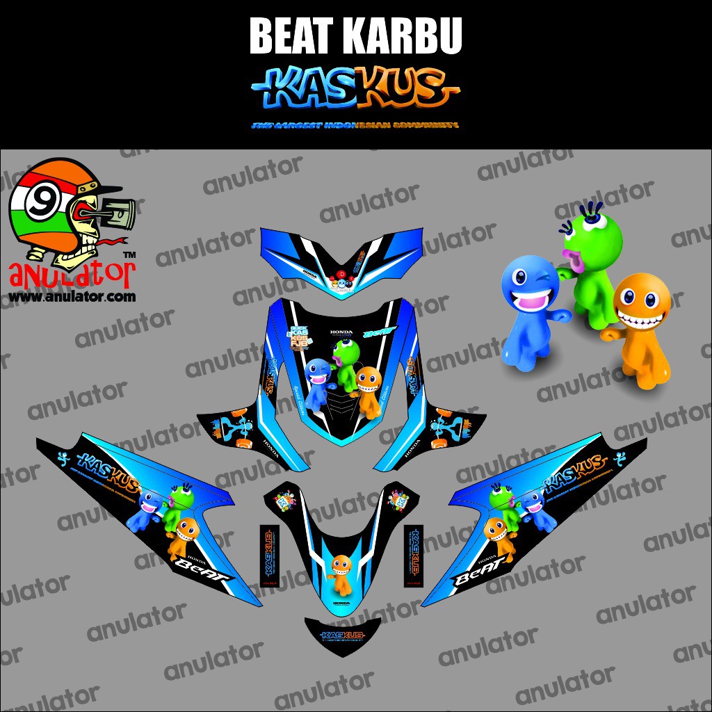 30 Trend Terbaru Stiker Motor Beat Karbu Warna Biru 