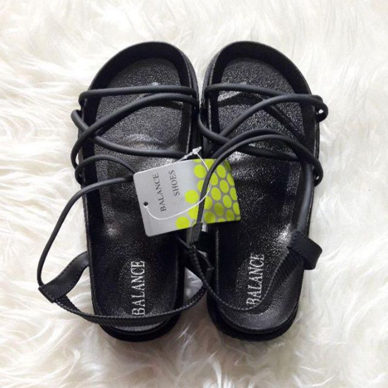 Sandal Gladiator Tebal 4cm BEST SELLER Import jelly karet weges