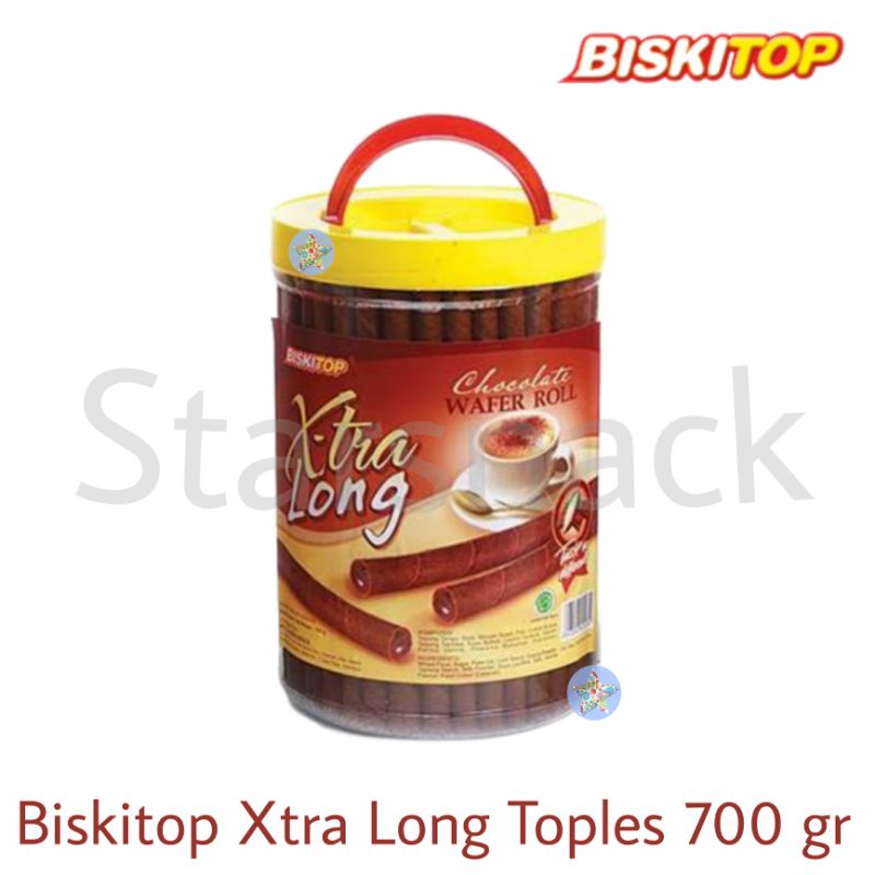 

BISKITOP Xtra Long Wafer Toples 700 Gr