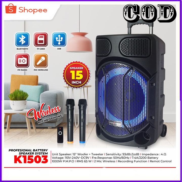 Speaker aktif / Salon aktif bluetooth / Speaker Advance / Speaker bluetooth /Speaker Meeting K 1503 