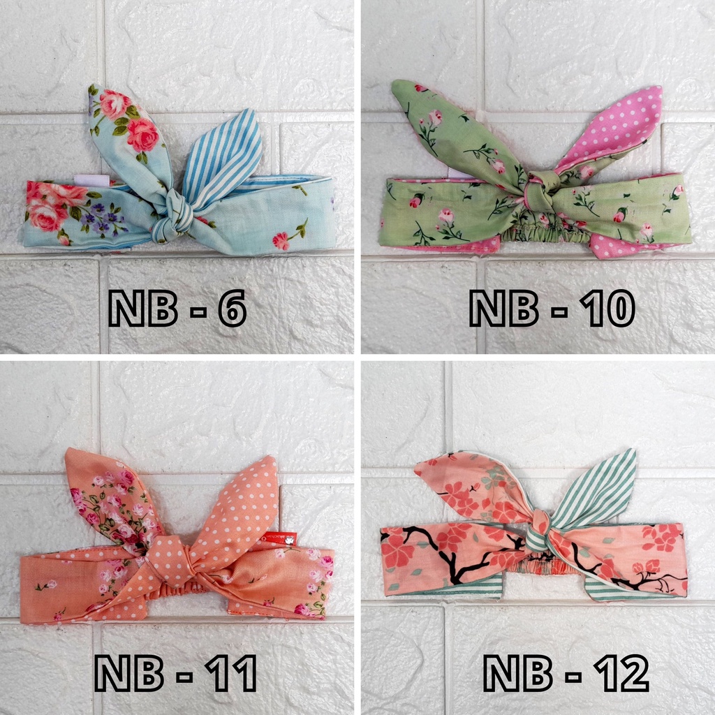 Baby Headband New Born Head wrap BUNGA Bando bayi newborn Head Band headband tali kepala pita rambut new born hw bandana ikat