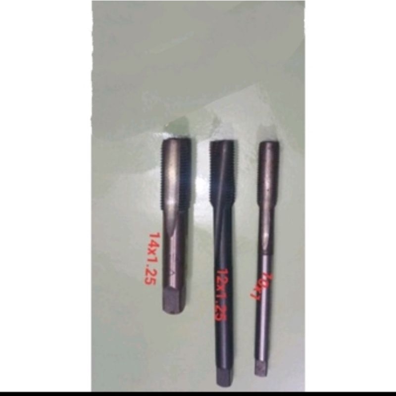 tap busi bebek Tiger 2tak tap set drat busi M10x1 M12x1.25 M14x1 tap