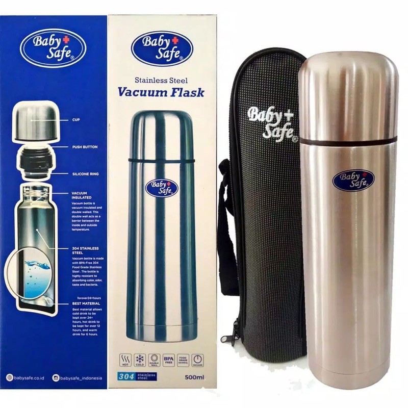 Baby Safe Thermos Vacuum Flask 500ml TER02 / Termos Baby Safe 500ml