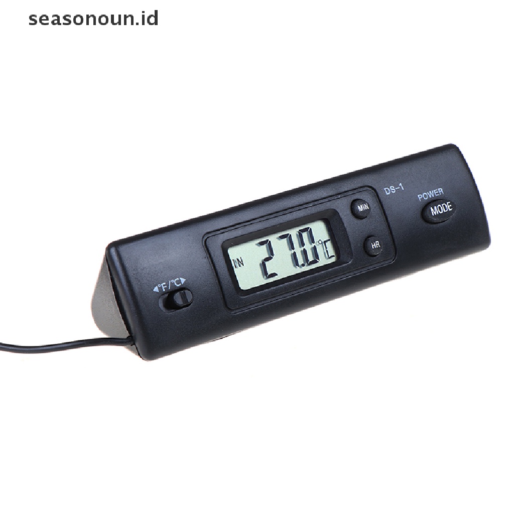 (seasonoun) Termometer Digital A / C Dengan Sensor Untuk Mobil