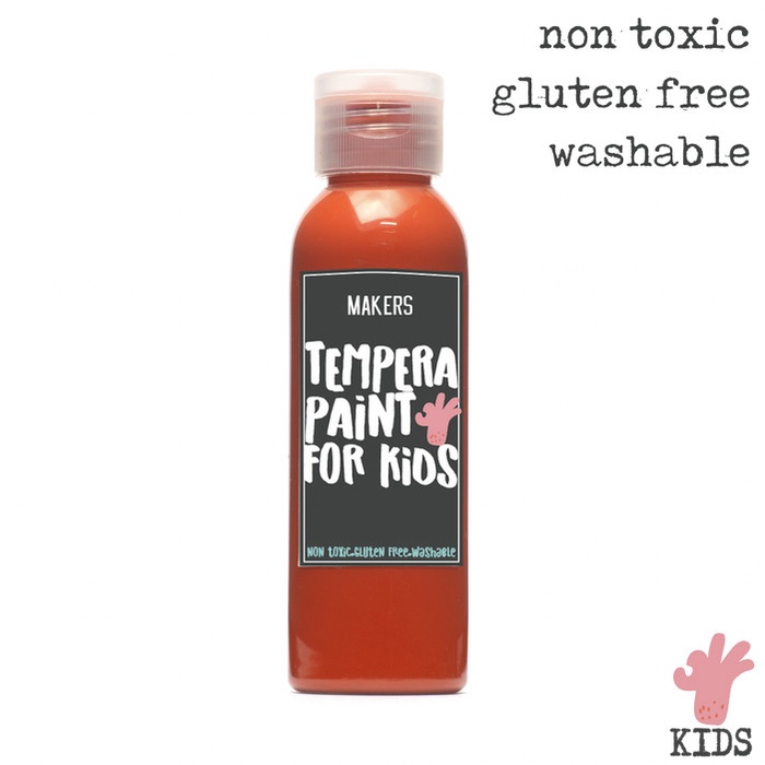 

Orange Tempera Washable Paint for Kids by MAKERS 100ml