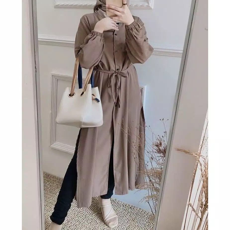 ( BISA COD) SHAFA LONG TUNIC / ATASAN WANITA MUSLIM TERBARU / GOOD QUALITY