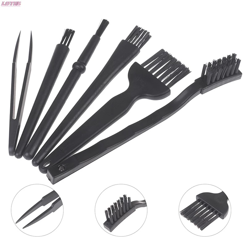 Professional Laptop Keyboard Cleaning Kit/6pcs Small Portable Anti Static Computer Phone Dust Brushes/Cleaner Accessories