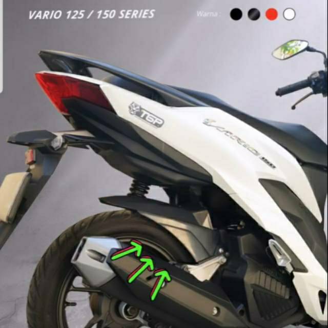 HUGGER vario 125 TGP hugger vario 150 TGP SPAKBOR kolong SLEBOR KOLONG TGP VARIO 125 VARIO 150 HITAM