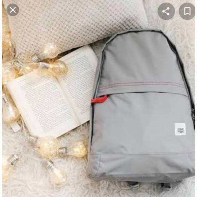 Tas Ransel Wanita Exsport Original / Tas Exsport Abu Abu / Tas Sekolah Kuliah Kerja Exsport