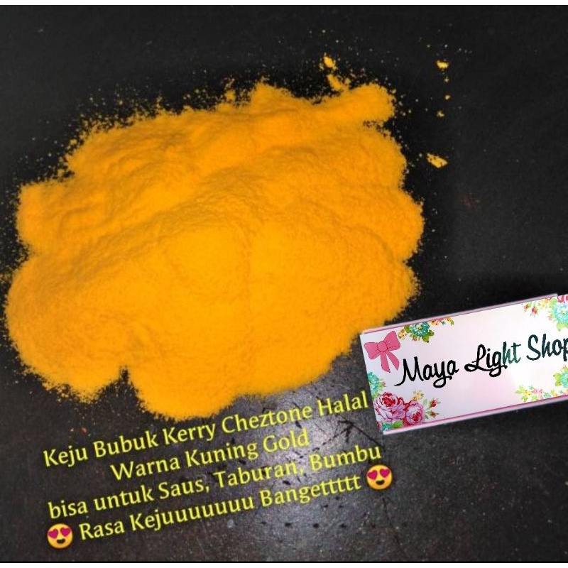 Cheese powder kerry cheztone 1kg kuning original halal keju bubuk saus bumbu tabur sauce termurah