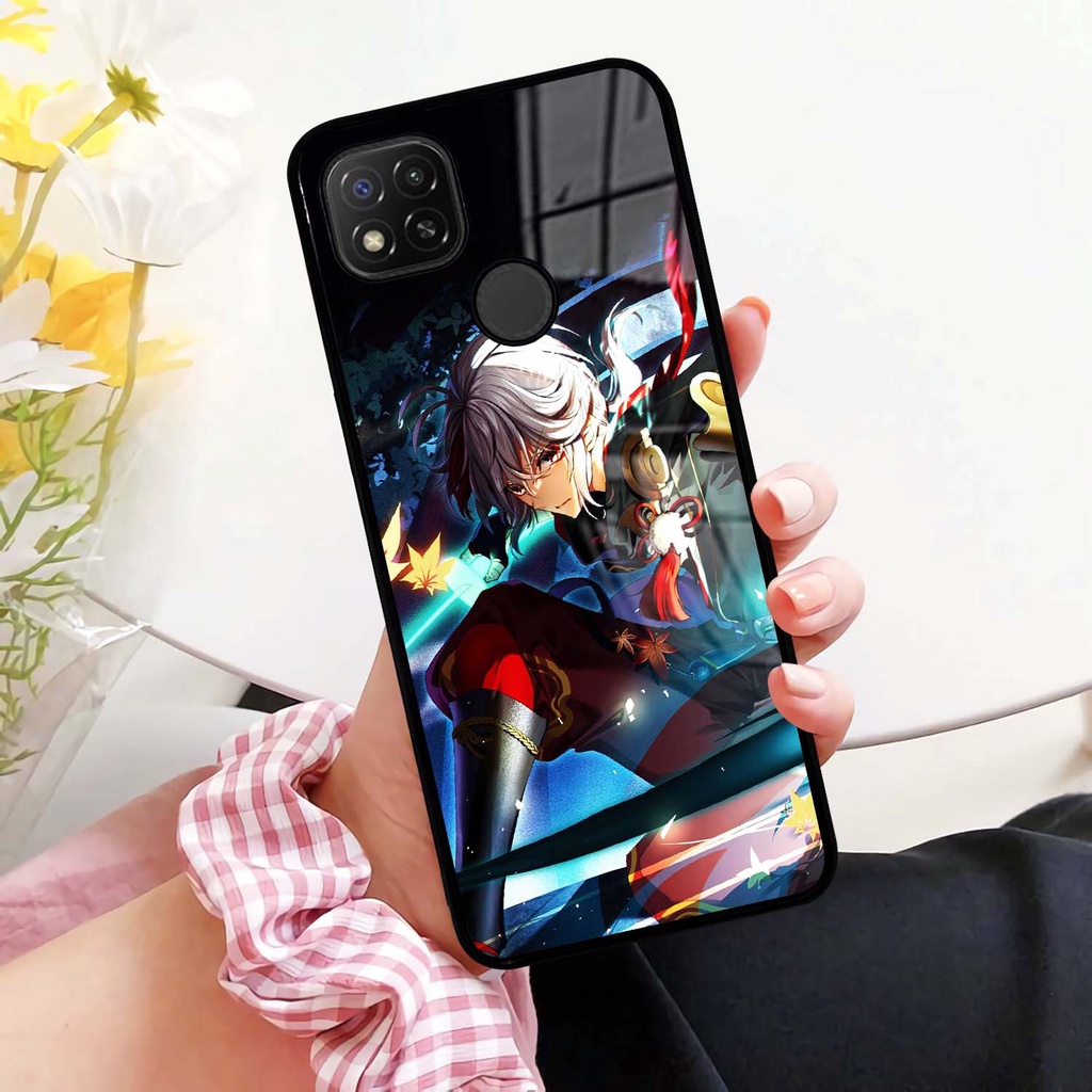 Case Glossy Kilau Hp Xiaomi Redmi 9C | Casing 9c | Case Mewah | Motif Anime Girl Genshin Impact