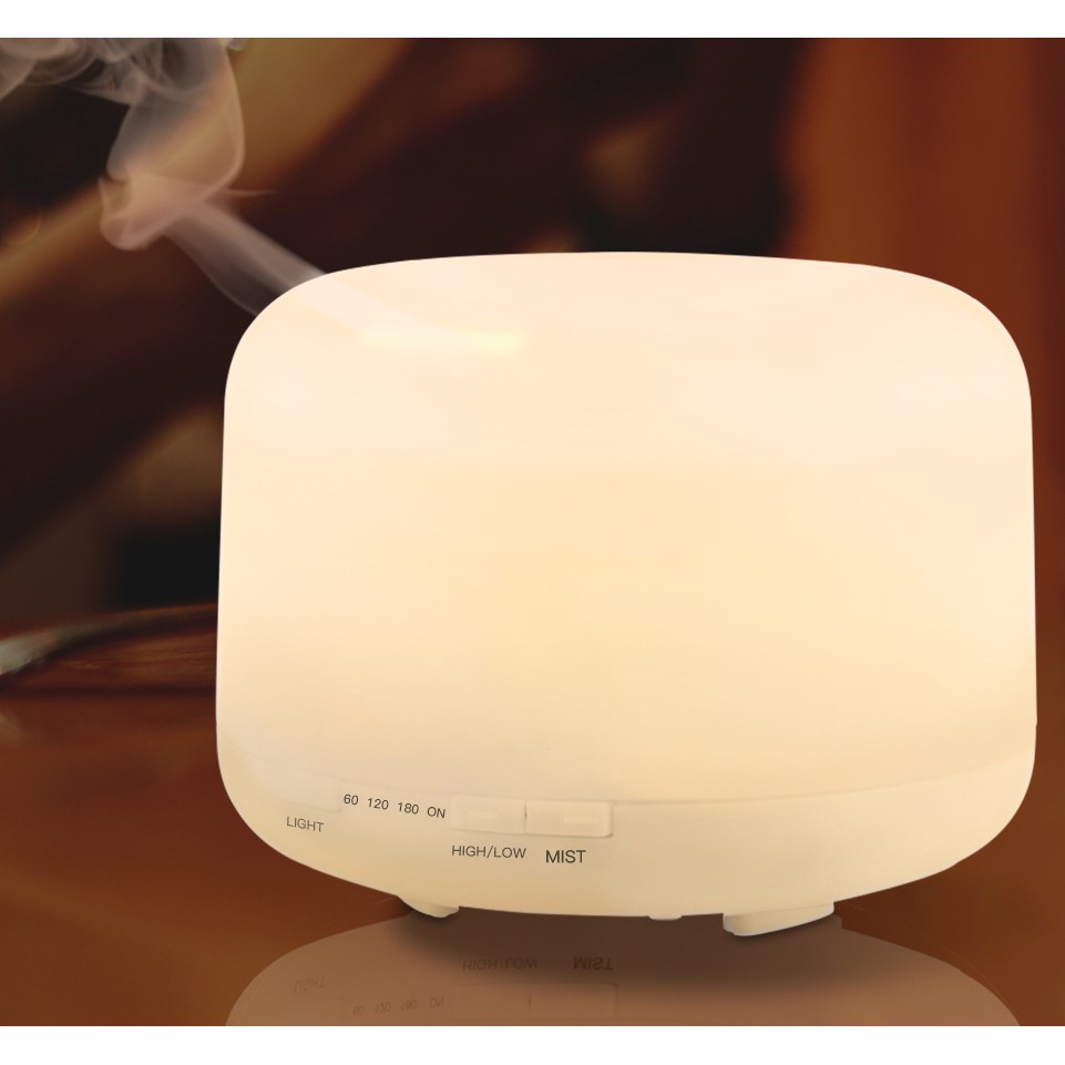 500 ML humidifier aroma diffuser ultrasonik semprot minyak esensial diffuser pembersih udara lampu malam