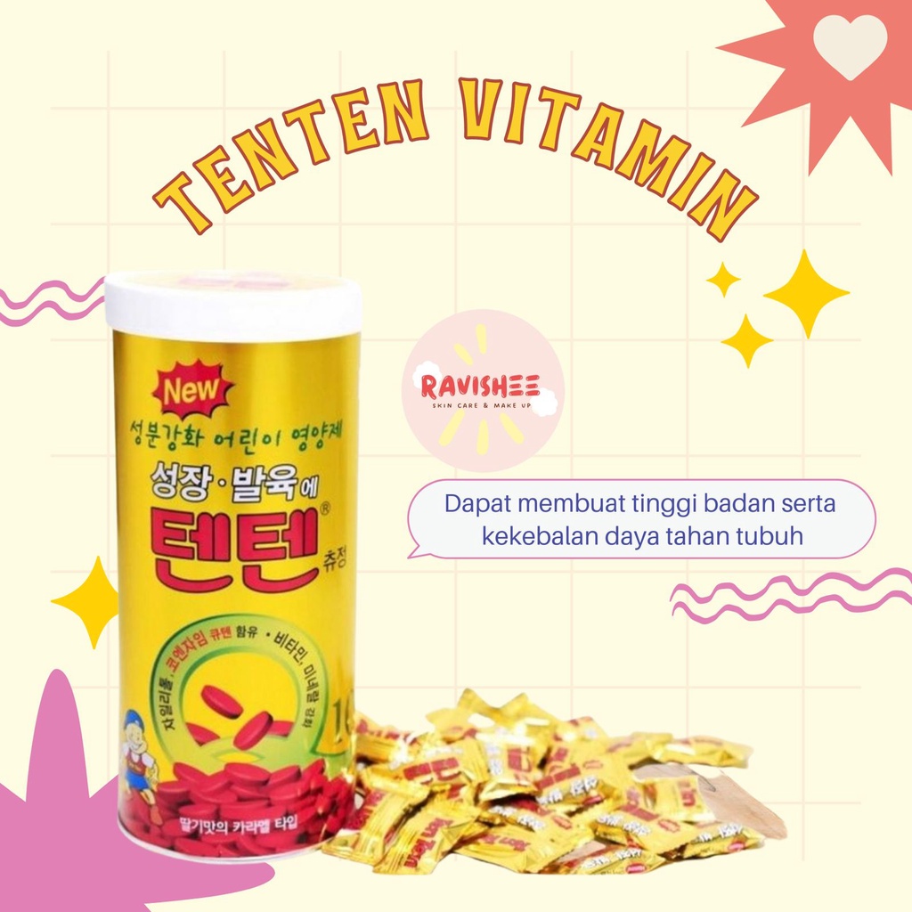 TENTEN CHEWABLE VITAMINS / Vitamin Korea Isi 120 Tablet Niki Enhypen Vitamins | Junghwan Treasure Vi