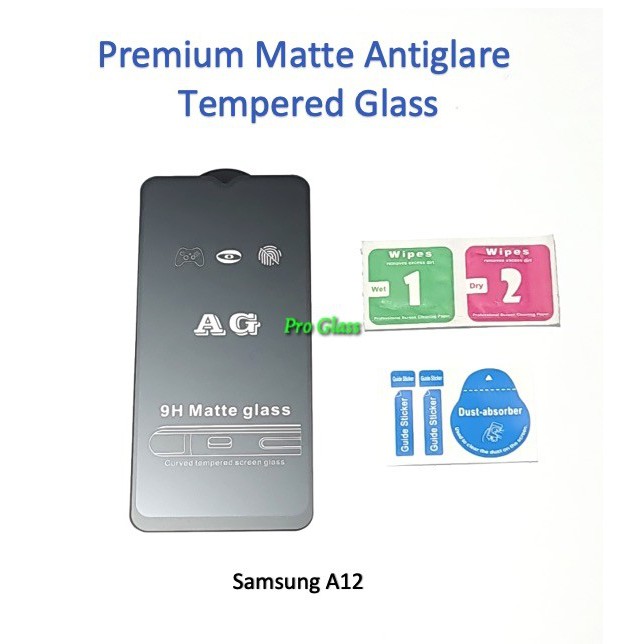 Samsung A02 / A12 FULL COVER ANTI GLARE / DOFF Premium Tempered Glass