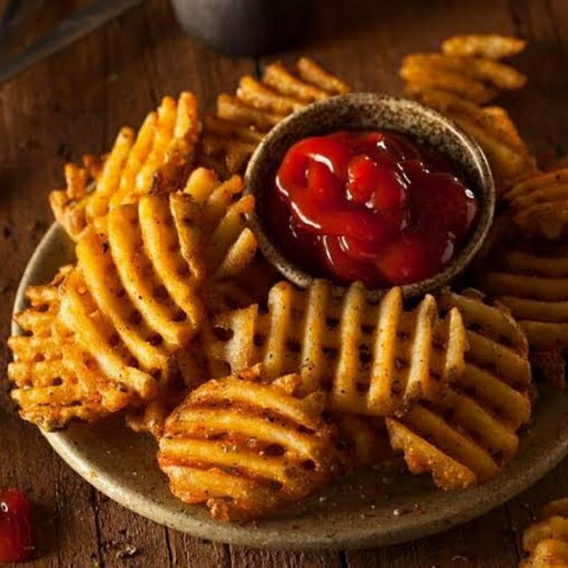 WAFFLE FRIES FROZEN 500GR