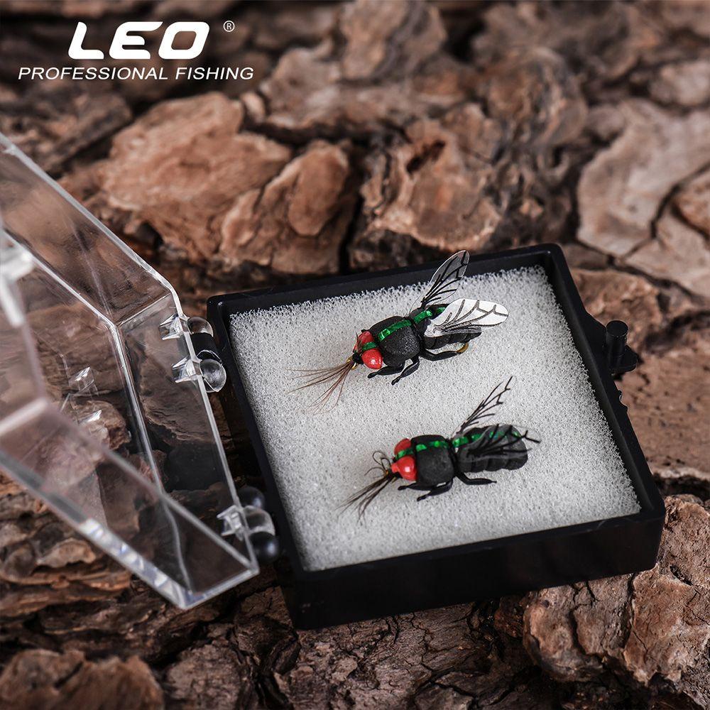 TOP 2pcs Umpan Pancing Fly Trout Portable Buatan Serangga Engkol Treble Hooks Coklat Caddis