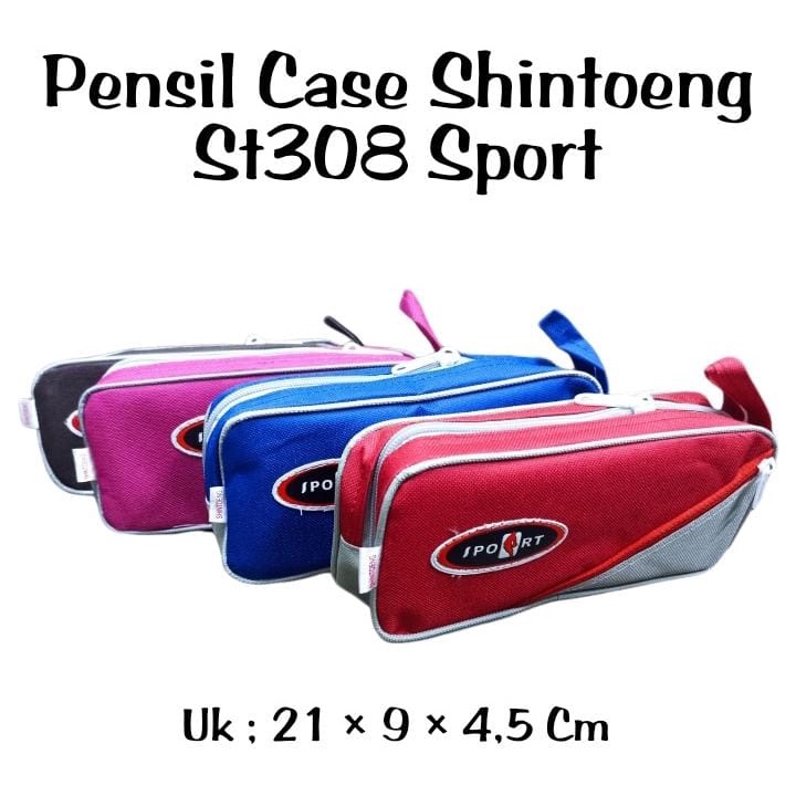 

KOTAK PENSIL MODEL SPORT / PENSIL CASE SHINTOENG / POUCH ST308