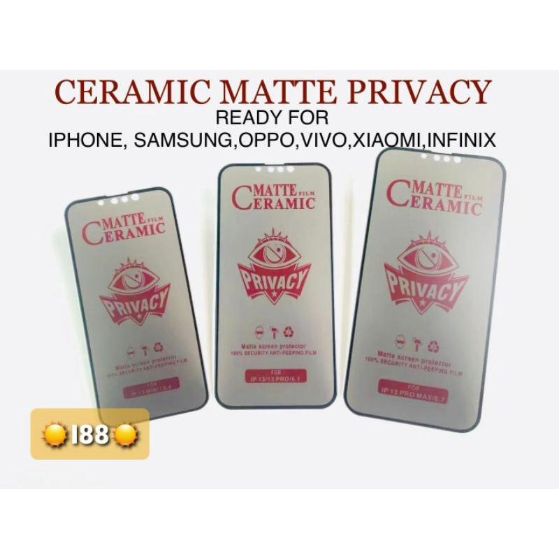 Antigores spy matte vivo v5, vivo v5s, vivo v7+, vivo v9 pro, vivo v11, vivo v11i, vivo v11 pro, viv