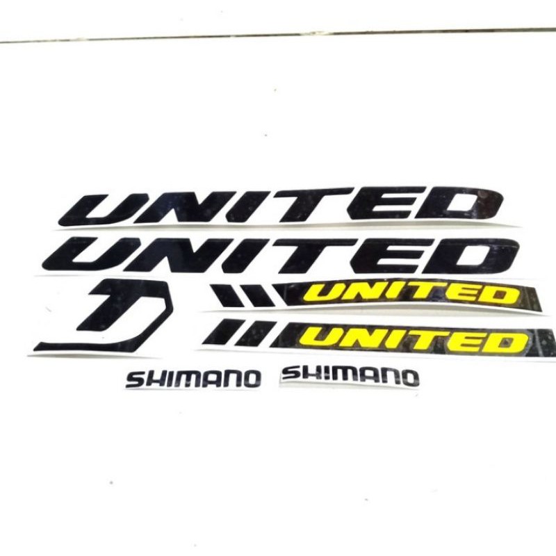 Cutting Sticker Sepeda United Bike Sepeda Lipat