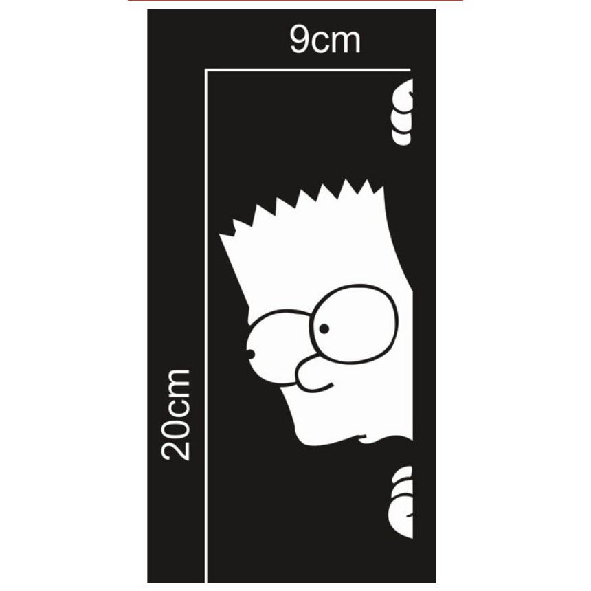 

CUTING STICKER STIKER BART SIMPSON THE SIMPSON