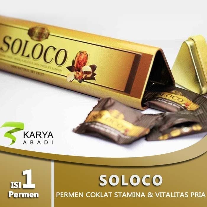 PERMEN KUAT - SOLOCO AU ORIGINAL PERMEN PENAMBAH STAMINA PRIA 100% ASLI