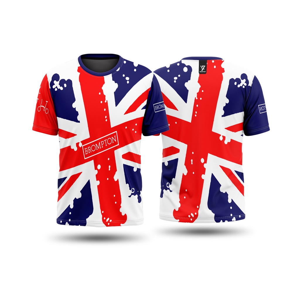 Kaos Jersey Sepeda Lipat Brompton Gowes Lengan Pendek Full Printing Custom art 05