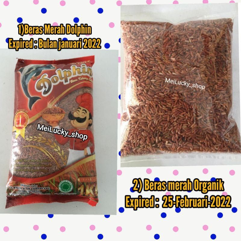 

2 JENIS BERAS MERAH DOLPHIN & ORGANIK PER 1000 GRAM