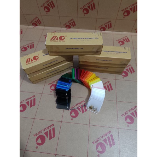 

katalog warna akrilik MC/contoh warna akrilik MC/sample warna MC