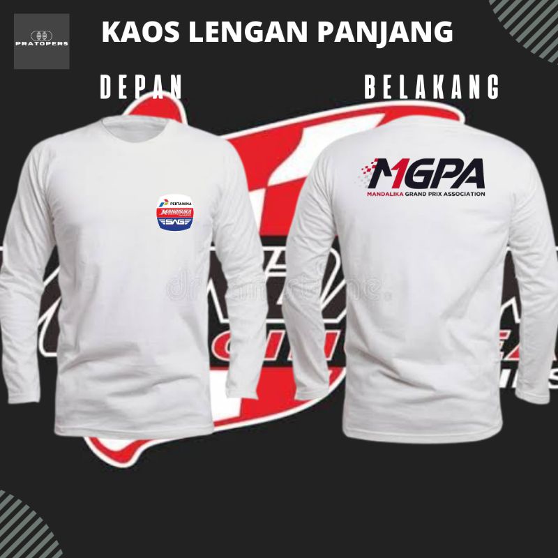 Baju Kaos Lengan Panjang Mandalika Racing Team Indonesia | Kaos Mandalika Racing Team