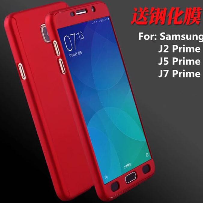 SAMSUNG GALAXY J2 PRIME/ J5 PRIME / J7 PRIME CASE 360 DEPAN BELAKANG HITAM