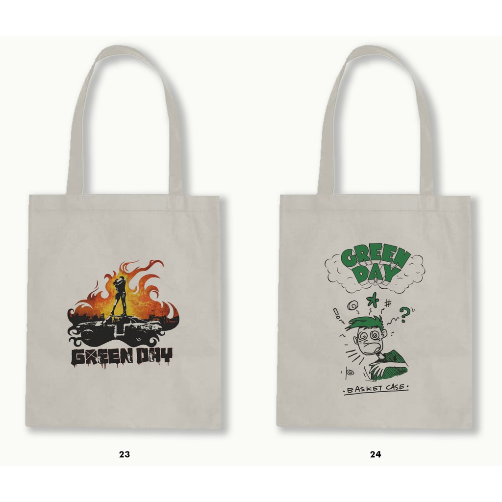 TOTE BAG BLACU  - GREEN DAY .02