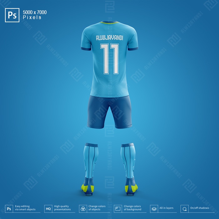 MOCKUP FULLKIT JERSEY BOLA RAGLAN - RESOLUSI 5000x7000 Pixels (BACK)