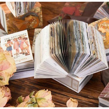 

Art Paper Scrapbook Paper Pack 53X33Mm - Times Picturial Series (200Pcs)