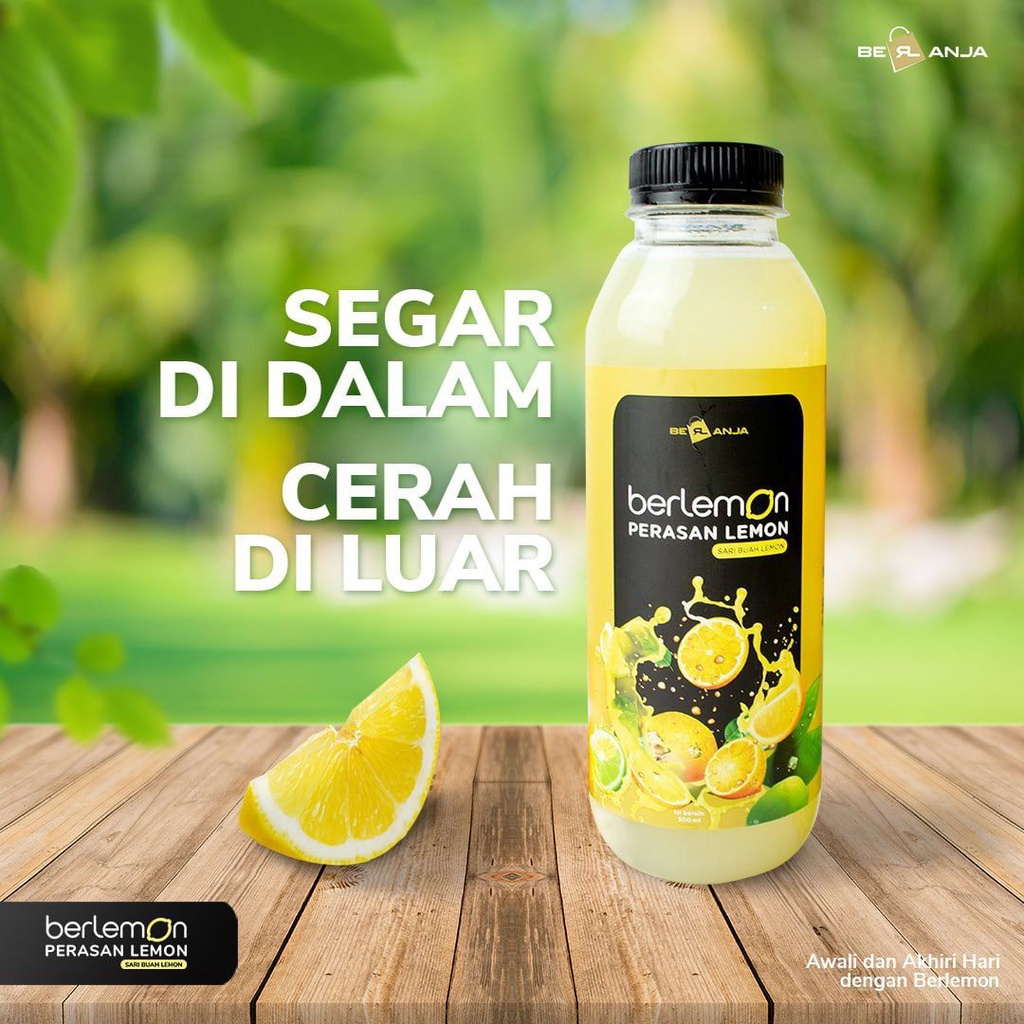 

Berlemon Minuman Ekstrak Sari Lemon Murni 100% Pure Lemon – 500ml