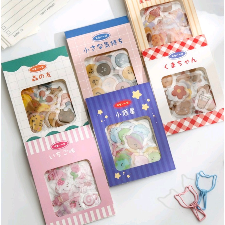 

36 Pcs Stiker Mini Motif Kartun Lucu Untuk Dekorasi Diy