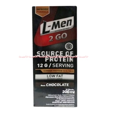 L-men 2go Whey Protein Coklat 200ml Susu Cair Lmen Siap minum 2 Go To go UHT Susu Nutrisi Untuk Pria Cowok Agar Lebih Berotot Fitnes L men Uht 200 ml