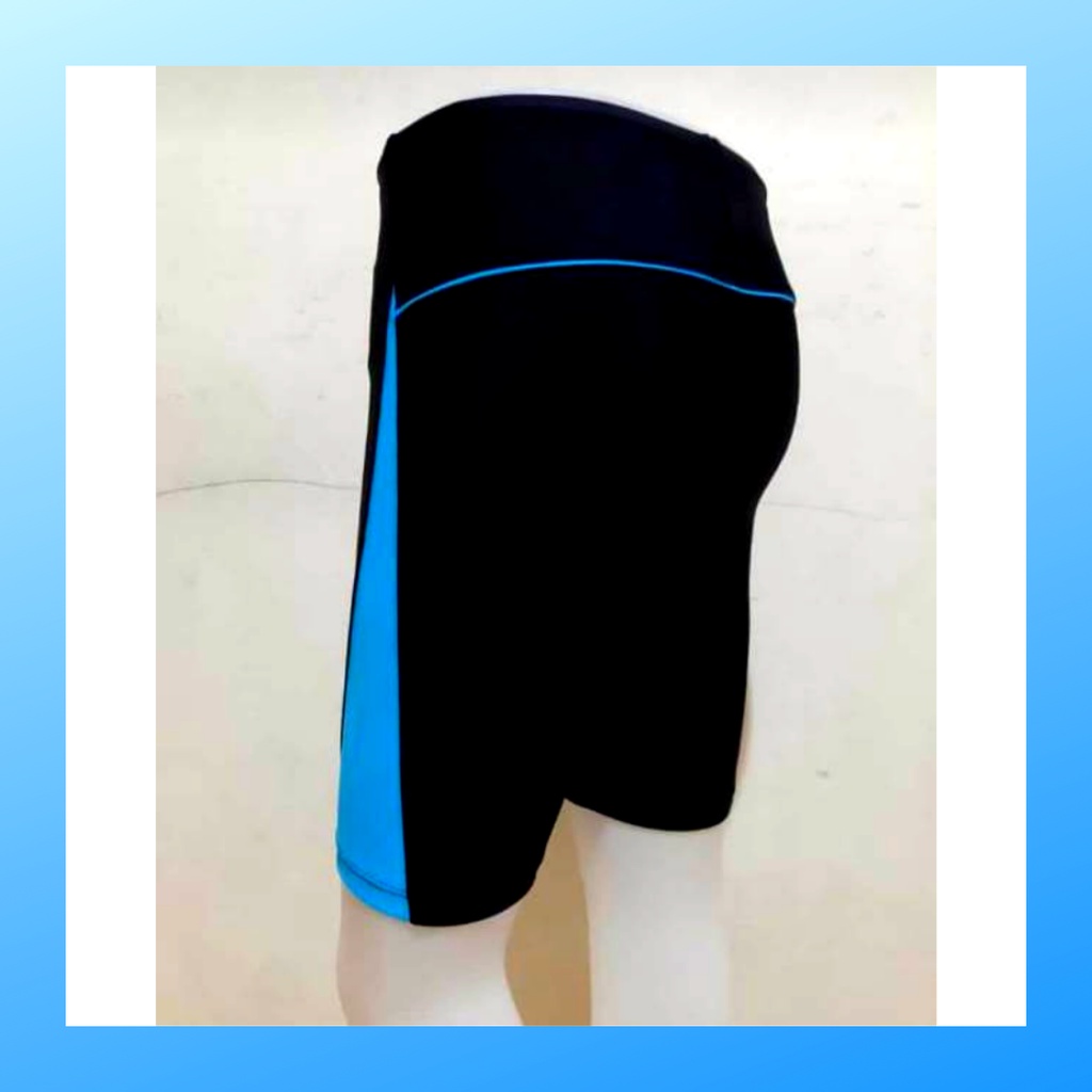 Celana renang pria manset pendek futsal outfit short pants wanita sepak bola dewasa kostum legging strech pakaian olahraga surfing apparel diving menset sport casual sepeda compression suit base layer voli hitam tosca