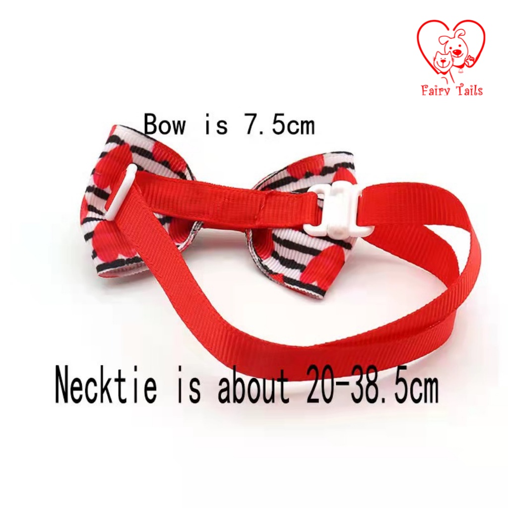 Dasi Kupu Kupu Kostum Cosplay Untuk Anabul Anjing Kucing Edisi Heart Love | Bowtie Fashion Costume Tie for Pet Valentine Love Edition