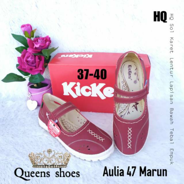 Sepatu flat laser kickers wanita C006