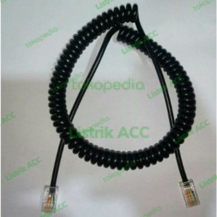 Murah Kabel Mic Icom Hm-133V / Kabel Spiral Icom 2100 / Icom 2200/ Icom 2300 Trendi