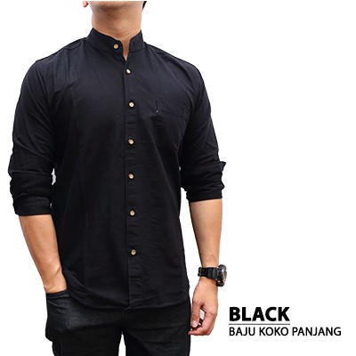 Oppa Style Shop BAJU  KOKO  ZYAN LENGAN  PANJANG  POLOS  PRIA 